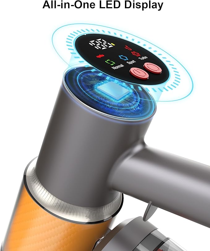 Cordless Vacuum Cleaner, 2 Batteries 120 Mins Runtime 45Kpa 550W, Stick Vacuum with Anti-Tangle Design, Self-Standing, Vacuum Cleaners for Home, Hardwood Floor, Carpet, Pet Hair