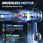 Car Vacuum Cleaner- 3 in 1 Cordless Handheld Vacuum Cleaner, 13000Pa High Power Car Vaccum Cleaner with Brushless Motor,Adjustable Cars Vaccum Portable Cordless for Cars,Desktop-DBS03