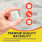 100PCS Zinc Self-Drilling Drywall Anchors, 50 Heavy Duty Hollow Metal Wall Anchors and 50#8 x 1-1/4'' Screws, Sheetrock Anchors and Screws Kit