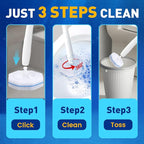 Toilet Cleaner Refill Pads, Disposable Toilet Bowl Cleaner Refill for Toilet Cleaner Wand, Single-Use Hygienic Scrubber Heads, 20 Count