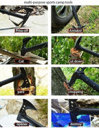 DOOM BLADE 2P Camping Hatchet Axe with Nylon Sheath,Tomahawk Viking Forged High Carbon Steel,Portable Camping Axe for Outdoor Splitting Wood,Hunting Survival