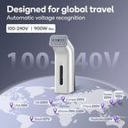 Travel Steamer for Clothes,100V-240V for Globle Traveling,Book-size Integrated design,Steamer ＆ Iron 2 In 1 for Clothes Portable mini, Clothes Steamer handheld for Home,Office(Panda color)