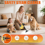 Handheld Steam Cleaner for Home - Pressurized Handheld Steamer for Cleaning with High Pressure, Chemical-Free Multi-Purpose Portable Deep Steam Cleaner for Cleaning Windows, Couch(Yellow)
