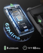 Cordless Vacuum Cleaner, 600W 50KPA 65Mins Cordless Stick Vacuum Cleaner With Touch Screen, Self-Standing,Wall Mount Charging, Handheld Vacuum Cleaners for Home/Pet Hair/Carpets/Hard Floors(X7A)