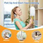 30 Pack Dusters Refills Compatible with Swiffer Duster Handle Models, 180° One Sided Duster Refills for Short and Extendable Handles, with 1 Pack Handle