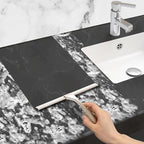 All-Purpose Stainless Steel Shower Squeegee for Glass Doors with Adhesive Hooks, Squeegee for Shower Glass, Bathroom Household Cleaner Tool for Window Mirror Tile Wall Car, 10 Inch Silver