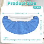 10 Pack Microfiber Cloth for Handheld Steam Shot, Steam Cleaner Accessories, Reusable Washable Steam Mop Pads Compatible with Most of Handheld Steam Shot/Cleaners （Blue）