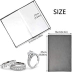 SEVENWELL 4pcs Jewelry Polishing Cleaning Cloth Large 10'' x 12'' for Sterling Silver Jewelry Gold, Diamond, Platinum, Precious Stones, Coins (Dark Gray)