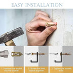 80 Pcs Self-Drywall Dilling Anchors Screws with 4 Different Expansion Sizes Screw Set, Zinc Plated Steel Dry Wall Screws no Drilling Required, Easy to Install