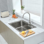 Silicone Bathroom Soap Dishes with Drain Spout-Bathroom and Kitchen Sink Organizer,Sponge Holder,Dish Soap Tray,Perfect for Dispenser,Scrubber,Bottle,Cup on Sink or Counter-White 9.6"×5.3"