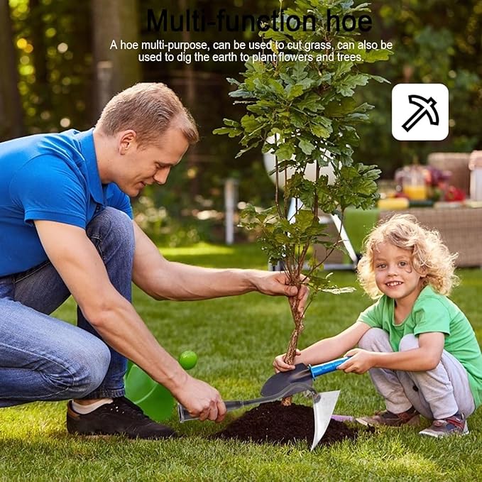 DOITOOL Hoe Garden Tool,Triangle Hoe Head Iron Gardening Hoe for Digging,Weeding,Cutting and Loosing Soil, Garden Hoe Replacement Head
