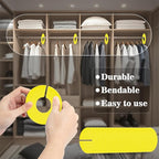 Sukh Baby Closet Dividers 30pcs - Plastic Clothes Organizer Shelf Tags Labels for Clothing Rack Wardrobe Store Warehouse Nursery Must Haves Boutique Supplies Sturdy Durable Flexible No Burrs (Yellow)