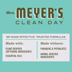 MRS. MEYER'S CLEAN DAY Dryer Sheets, Fabric Softener, Reduces Static, Infused with Essential Oils, Basil, 80 Count