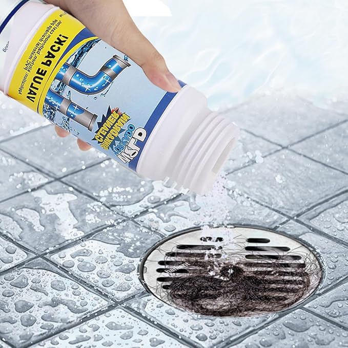 2025 Upgrade Sink Drain Cleaner, Sink and Drains Cleaner, Multi-functional Sink and Drain Cleaner Powder Cleaning, Drains Foam Cleaner, Powerful Pipe Dredging Agent for Kitchen Toilet (3Pcs)
