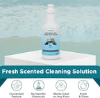 Steam & Go Demineralized Water - Multi-Surface Cleaner, PVC-Free Ready-to-Use for Mops & Floor Steamers - Ideal for Kitchen, Bathroom, & Home Surfaces - Clean Ocean Scent - 32oz (Pack of 12)