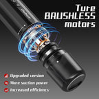 Chuboor 13000PA Powerful Car Vacuum Cleaner High Power Cordless Rechargeable, Handheld Vacuum, Portable Mini Vacuum with LED SOS Light, Small Hand Held Vacuuming Cordless(P16-Black)