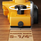 Electric Hand Planer for Dewalt 20V MAX Battery, 3-1/4 Inch Cordless Planer with Brushless Motor, 30000CPM, 2mm Cut Depth, Wood Planer for Carpentry Home DIY Woodworking(No Battery)