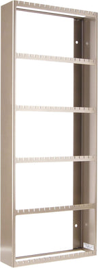 Angelynn's Wall Mounted Big Earring Holder Organizer Display Women Long Post Stud Large Dangle Hoop Pierced Earrings, Hanging Closet Jewelry Storage Rack, Jennifer Satin Nickel Silver 9"x23"