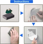 6pcs Drywall Repair Kit, 8" x 8" Self-Adhesive Aluminum Wall Patch