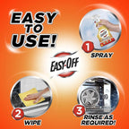 Easy-Off Specialty Kitchen Degreaser Cleaner, Clear, Lemon, 16 Fl Oz