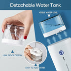 Newbealer Steamer for Clothes, 1200W Travel Steamer with Horizontal & Vertical Steaming, 2 Steam Levels, Dry Ironing, Foldable, 1.5lbs Lightly, 180ml Handheld Fabric Wrinkle Remover (120V Only)