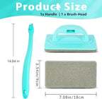 Professional Window Screen Cleaner- Large Brush Face for Door Mesh Cleaning- Detachable Mesh Screen Cleaning Tool- Wet and Dry Dual-Use