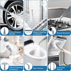 Pressurized Handheld Steam Cleaner 400ML, 9-in-1 Multipurpose Portable Steamer with Safety Lock, Chemical-Free Deep Cleaning for Grout, Floors, Windows, Car, Bathroom, Kitchen, Home