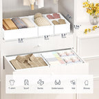 DIMJ Drawer Organizer Clothes- 26 Pack Baby Dresser Organizer for Nursery, Small Fabric Closet Drawer Organizer Bins for Underwears Socks, Foldable Storage Dividers Organization for Bedroom