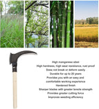 SYH&AQYE High Manganese Steel Double Scythe, Agricultural Hand Motor Weeding, Scythe Garden Tool for Outdoor Mowing Grass, Cutting Vines, Pruning Trees(B)