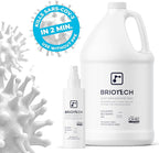 BRIOTECH Sanitizer Disinfectant Hypochlorous, Kill 99.99% of Viruses & Bacteria, Control Mold, Eliminate Odor, Gentle for Nursery & Play Rooms, Food Contact Surface Sanitizer, 1 Gallon Refill (4 Pack)