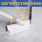 BOOMJOY Grout Brush with Long Handle, 57" Grout Cleaner for Tile Floors, Double-Sided with V-Shape Stiff Bristles for Bathroom, Patio, Kitchen, Wall, Corners and Deck