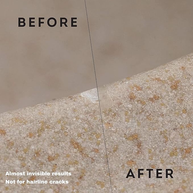 Granite, Marble & Stone Repair Kit - Fix Chips & Defects in Minutes | Restore Tiles & Countertops with Ease | for Quartz Corian Marble or Stone | Flawless Results Every Time | Repair Up to 20 Chips