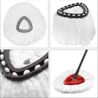 10 Pack Mop Head Replacement for O-Ceda EasyWrin Spin Mop, Ailengy 100% Microfiber Mop Refills Spin Mop Replace Heads for ocedar Mop Easy House Cleaning and Floor Mopping