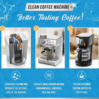 Washer Dishwasher Disposal & Coffee Cleaner Tablets - 96 Tabs Includes ACTIVE Washing Machine Cleaner, Dishwasher, Disposer, Coffee Maker Descale Tabs - Deep Clean & Refresh Appliance - 1 Year Supply