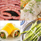 Vivifying Butchers Twine, 2pcs x 656 Feet Food Safe Cotton Bakers Twine String for Tying Meat, Making Sausage, Trussing Turkey, Roasting, Cooking and Packing(Beige)