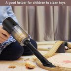 Mini Portable Vacuum Cleaner, Keyboard Wireless Handheld Vacuum with Brush Motor 4500PA High Power and TypeC, for Car,Office and Home Cleaning /V01/Black