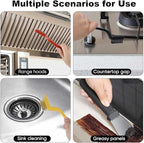Crevice Cleaning Brush, Crevice Cleaning Brushes for Household Use, Hard Bristle Crevice Cleaning Brush, for Kitchen, Faucets, Grout, Bathroom, Corners (Multicolored, 7 Pack)