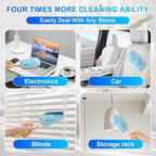 30 Count Dusters Refills with 1 Handle, Multi-Surface Disposable Duster, 360 Heavy Duty Duster Refills, Microfiber Duster kit, for Cleaning Home, Blinds, Fans, Corners