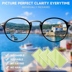 Metene 12 Pack Microfiber Cleaning Cloth (6 "x7"), Individually Wrapped and Equipped with a Storage Box | Microfiber Cloth for Glasses, Screens, Camera Lens and More(Light Green)