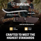 Condor Tool & Knife Survival Machete with Walnut Handle