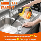 Handheld Steam Cleaner for Home - Pressurized Handheld Steamer for Cleaning with High Pressure, Chemical-Free Multi-Purpose Portable Deep Steam Cleaner for Cleaning Windows, Couch(Yellow)