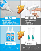 Home Remover Gel, 2 Pack Washing Machine Cleaner, Front Load Washer Remover Gel For Refrigerator Strips, Best Black Stain Grout Cleaner For Tile, Wall, Bathroom, Shower, Sinks, Glass (10 Fl oz)