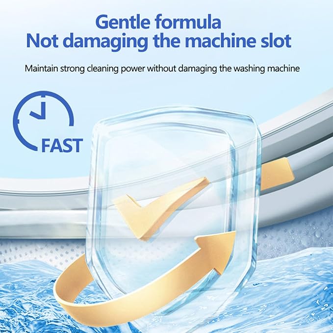 Washing Machine Cleaner, Washer Cleaner With Odor Blasters, Cleans Front Load And Top Load Washers Cleaning Supplies for Home, Deep Cleaning Residue Laundry Accessories Disposal Cleaner