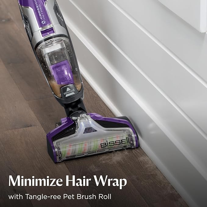 BISSELL Crosswave Pet Pro All in One Wet Dry Vacuum Cleaner and Mop for Hard Floors and Area Rugs, Purple, 2306A