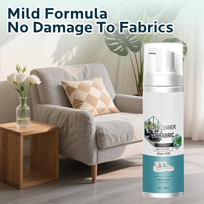 Upholstery Cleaner Foam: Carpet & Fabric Cleaning Spray for Furniture, Car Seats, Sofa - Effective Stain Remover for Indoor & Auto Upholstery