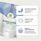 Grab Green Washing Machine Cleaner, 2 Count, Fragrance Free, Mineral Based Removes Deposits and Odors, Naturally Cleans