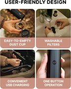 Portable Car Vacuum Cleaner (Hard Black)