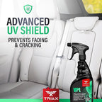 Triax Vinyl, Plastic & Leather VPL Premium Cleaner with UV Shield, Leather Scent (23 Ounce)