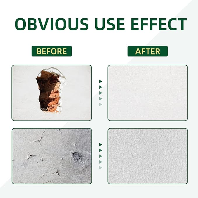 250g Wall Putty Hole Repair, Safe Wall Mending Agent, Drywall Repair Kit with Nozzle,Spackle for Drywall Paste, Easy to Fill Holes for Aluminum Metal Plaster Sheetrock Ceiling