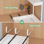 REALINN Under Sink Organizer, 2 Tier Expandable Under Cabinet Organizer, Heights Adjustable Pull Out Storage for Kitchen Bathroom Laundry, White, 1 Pack